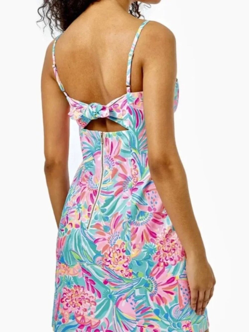 NEW Lilly Pulitzer Shelli Stretch Dress Tropical Punch Sz 14 Vacation Ready!